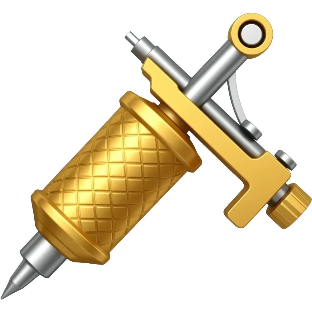Tattoo machine gold emoji
