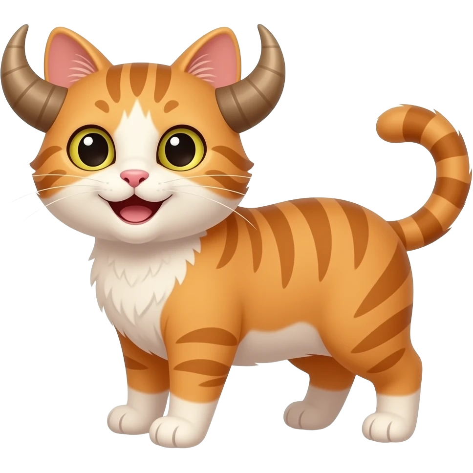 a happy taurus cat emoji