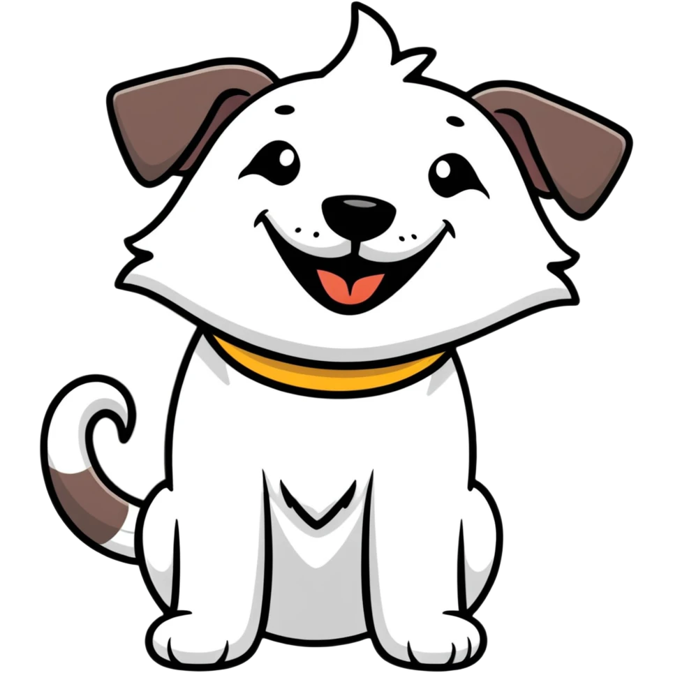 A dog laughing hysterically emoji