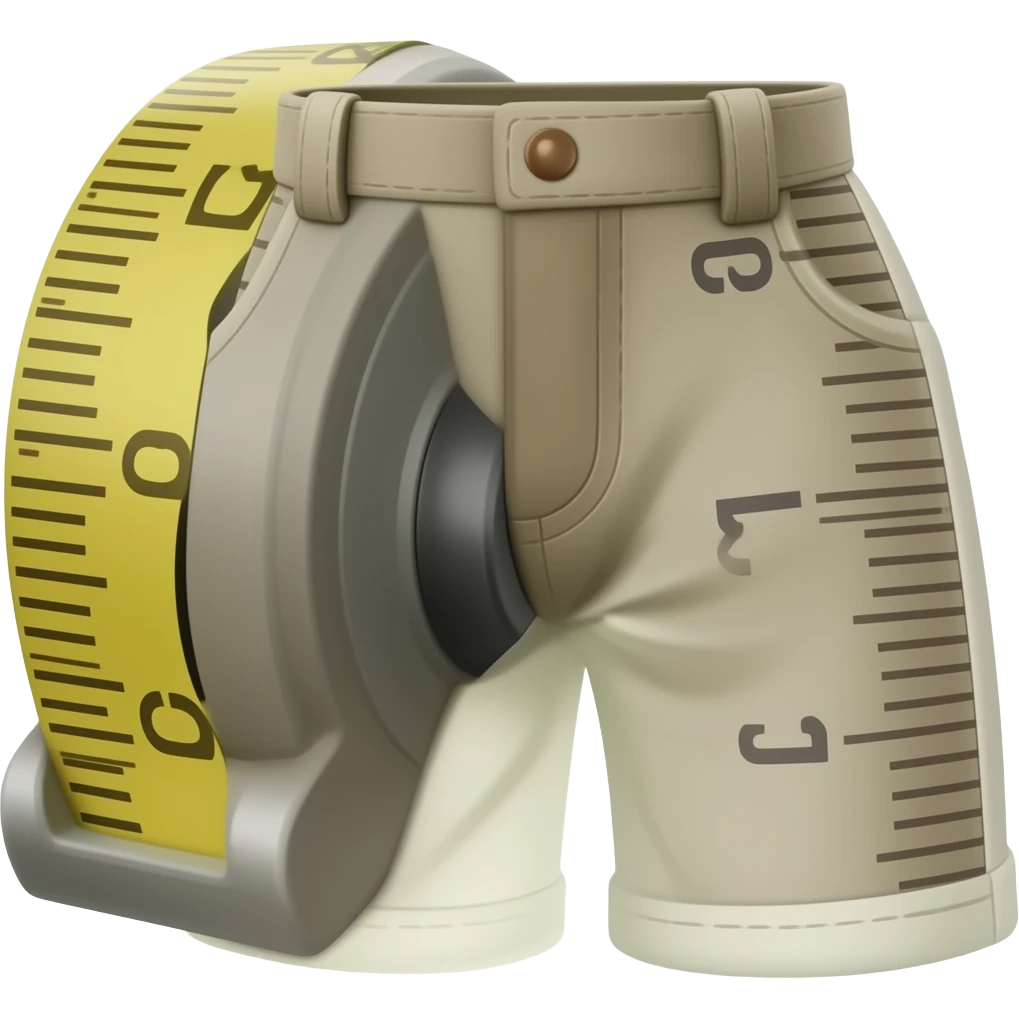 tape measure pants emoji
