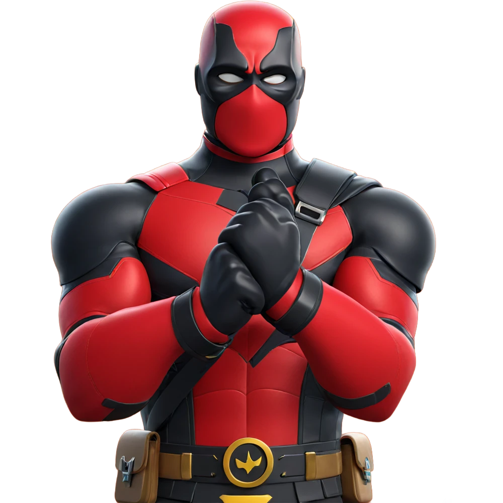 masked superhero with utility belt emoji