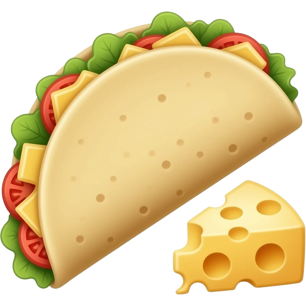 Tortilla con queso emoji