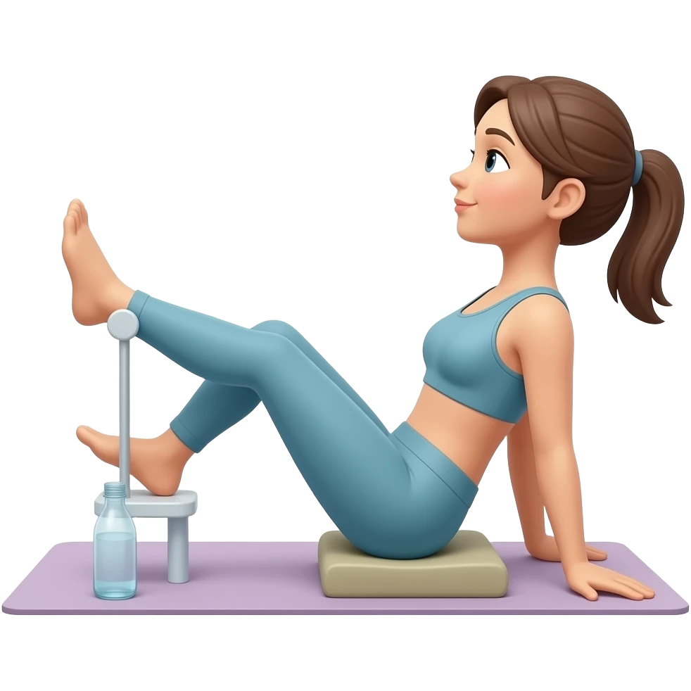 pilates mujer color beige emoji