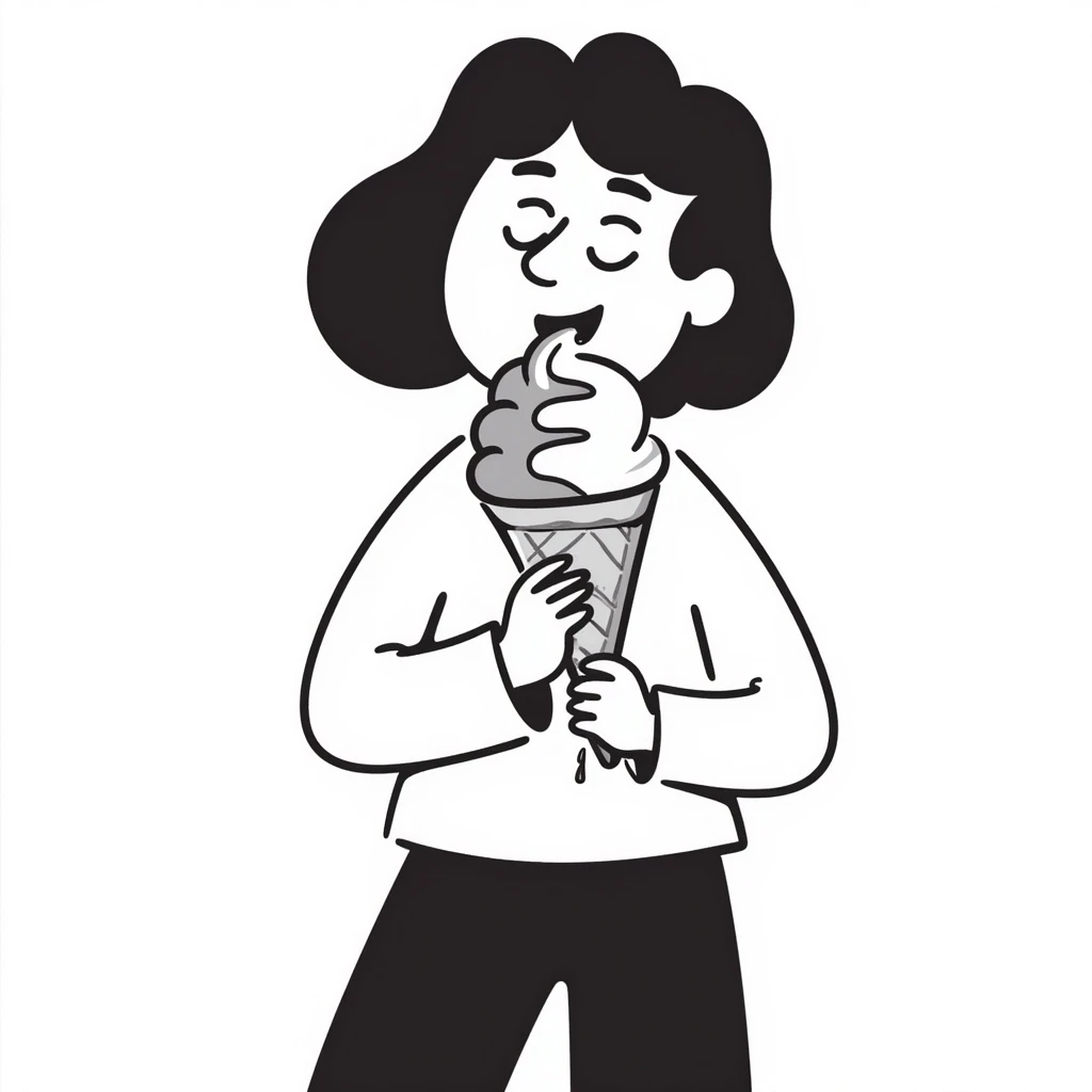 face eating ice cream emoji