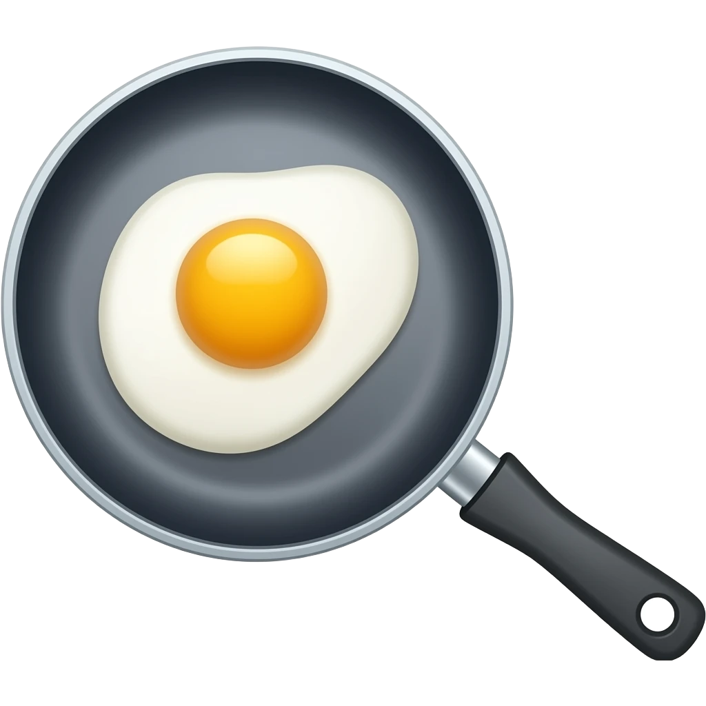 Fry pen for egg emoji