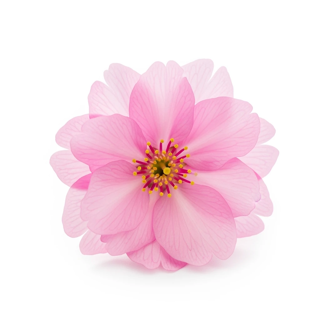 pink sakura cherry flower, remove background emoji