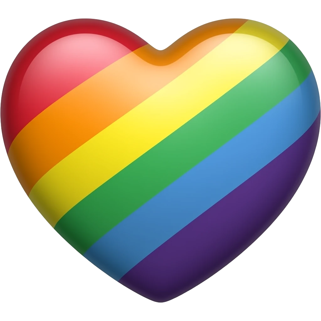 Progress flag heart red, orange, yellow, green, blue, violet, white, pink, light blue, brown, black emoji