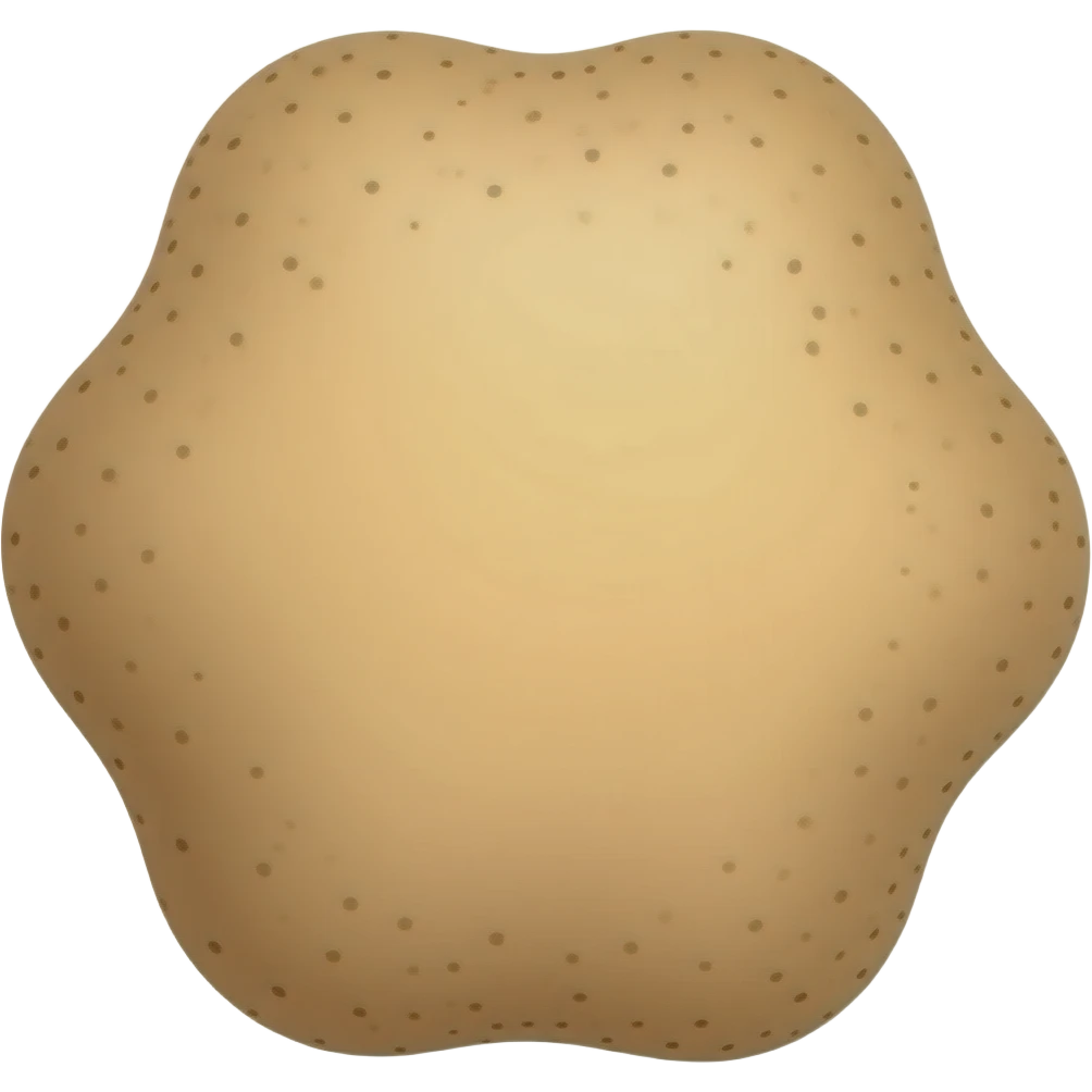 A brown random shape that’s a light brown with random little dots on it emoji