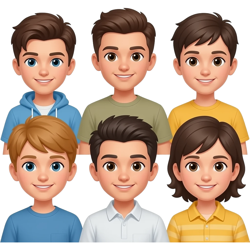 Groupe de garçons emoji