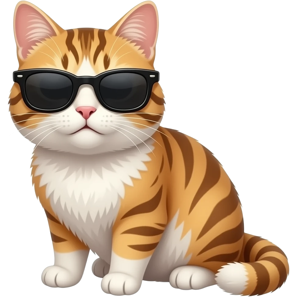 Cat wearing sunglasses emoji