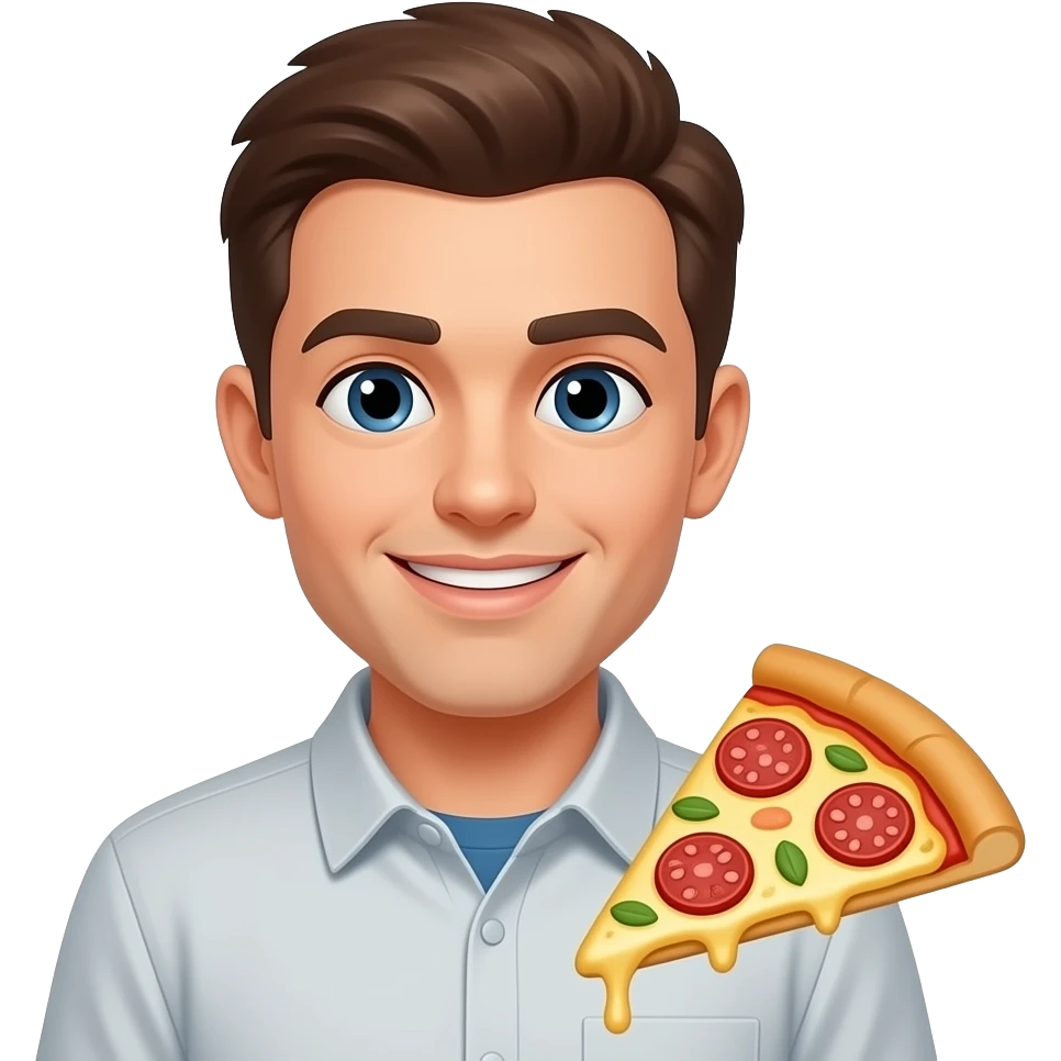 Brain wants pizza emoji