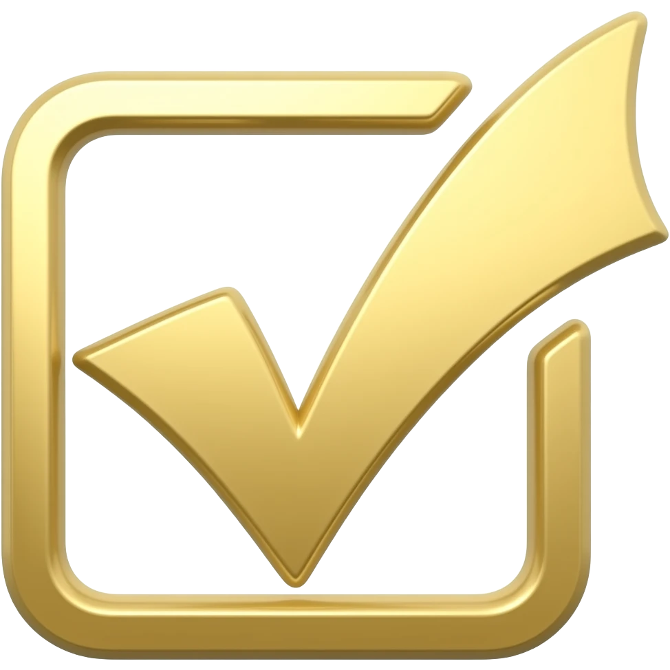 check mark DORADO emoji