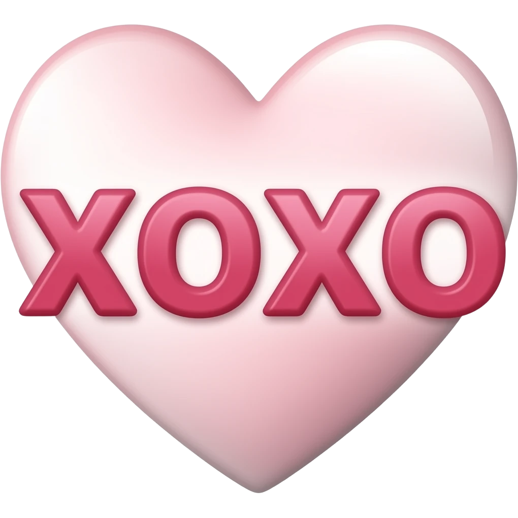 animated word that says xoxo with no background emoji