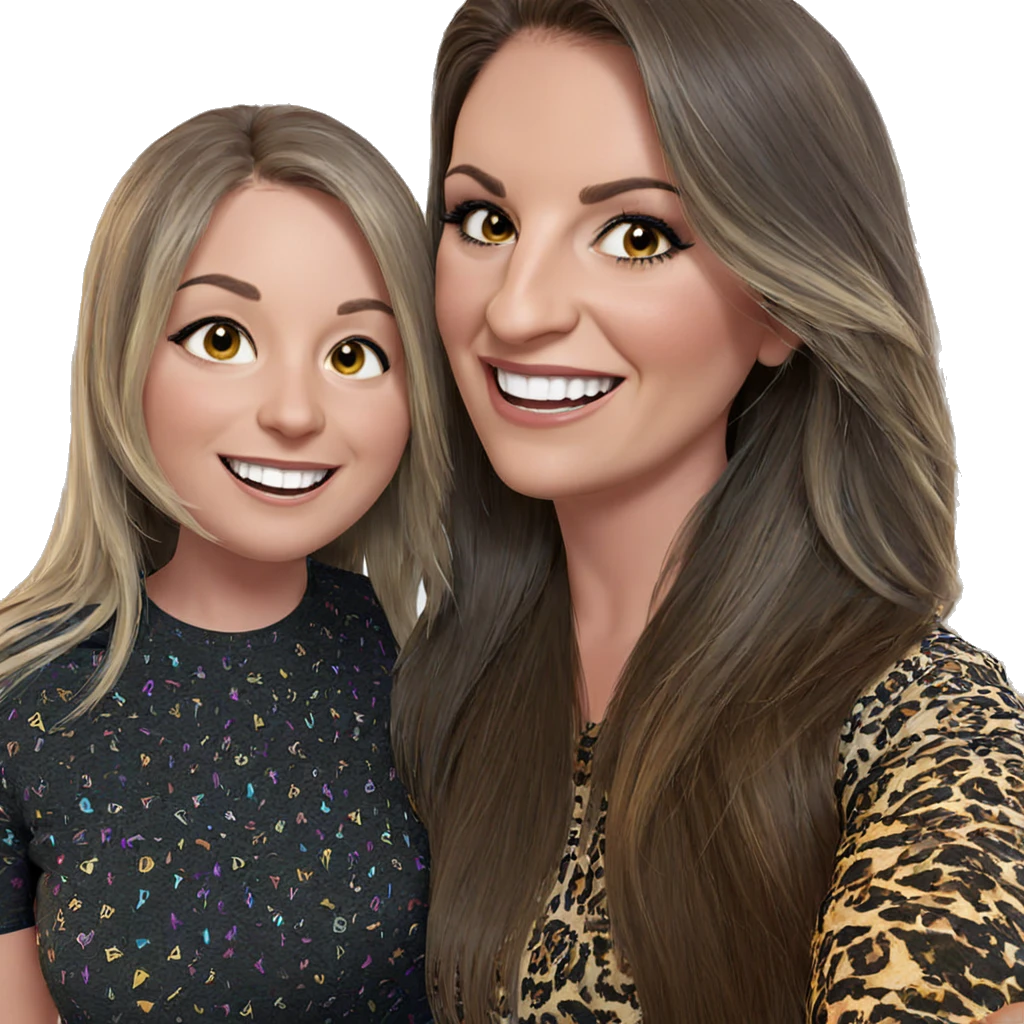 friends with big smiles emoji