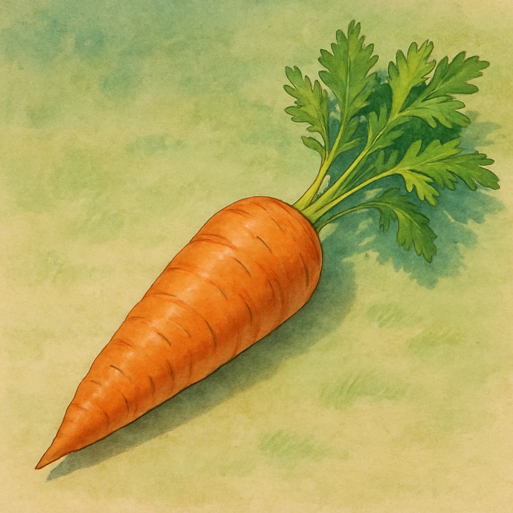 realistic carrot emoji