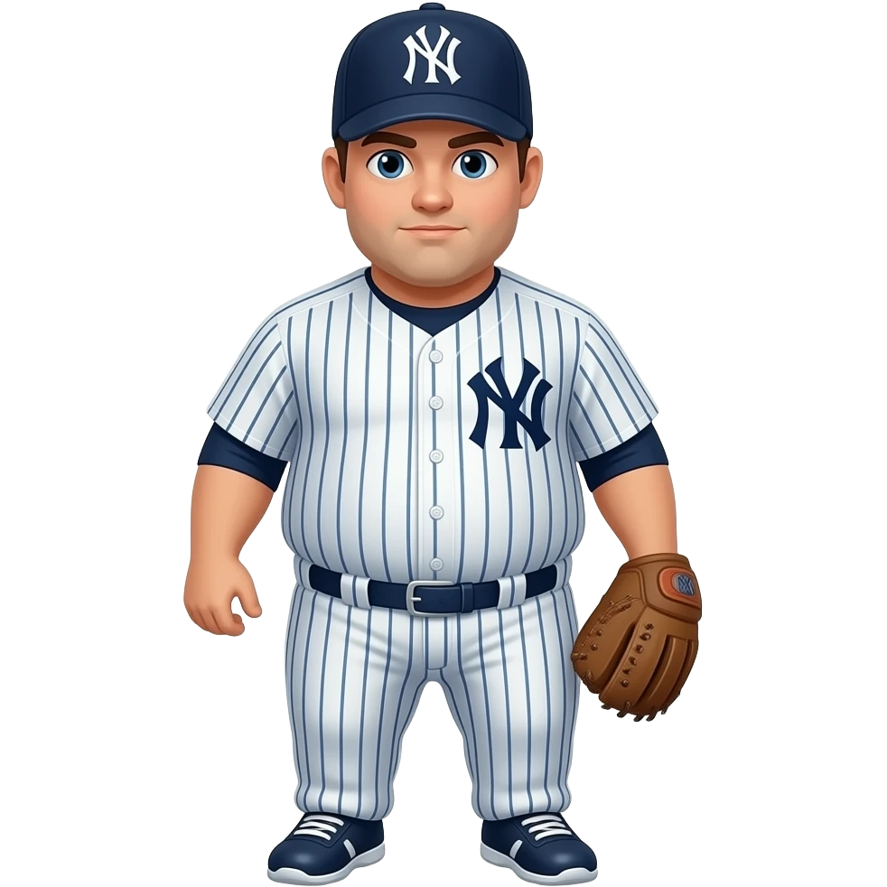 Fat stupid New York Yankees player emoji