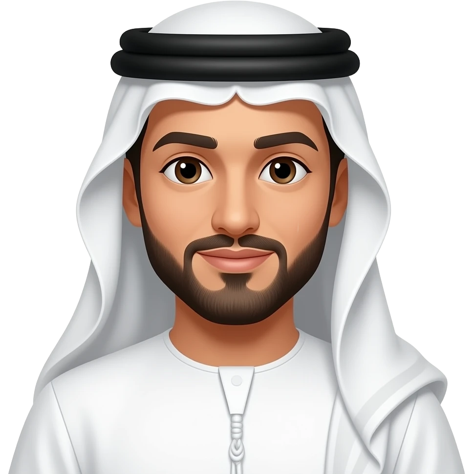 Arab man wearing traditional clothing emoji