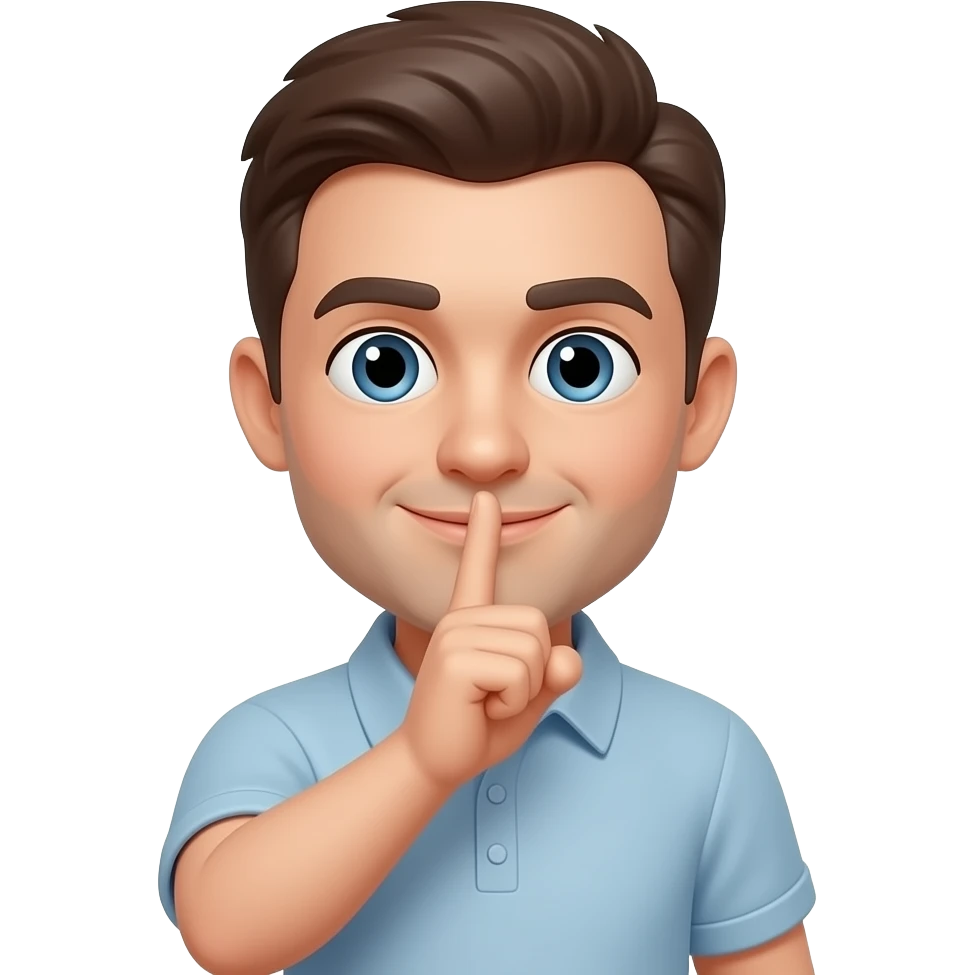 Sus işareti yapan adam emoji