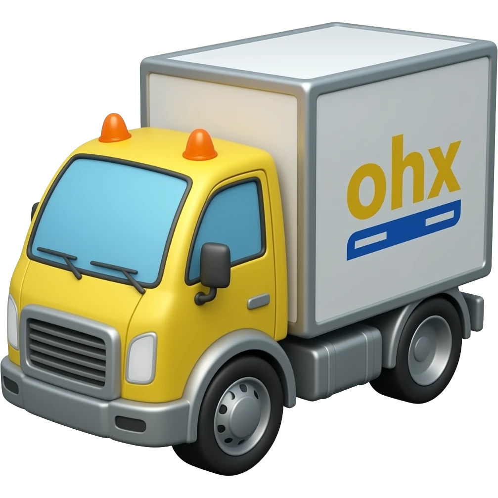 delivery truck toy emoji