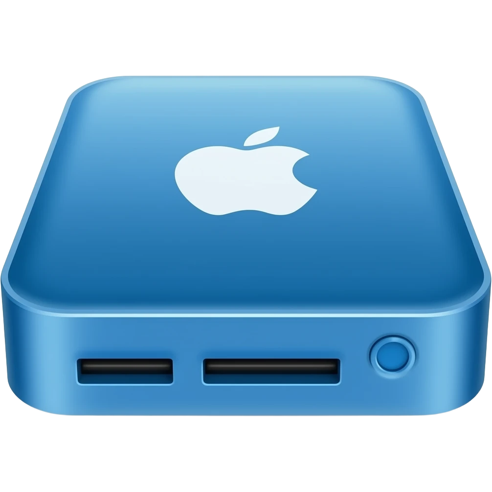 disque dur moderne apple bleu emoji