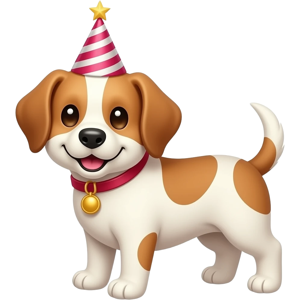 Hund,süß,party emoji