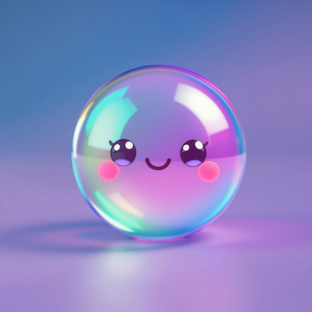 cute and shiny object with a gradient effect emoji