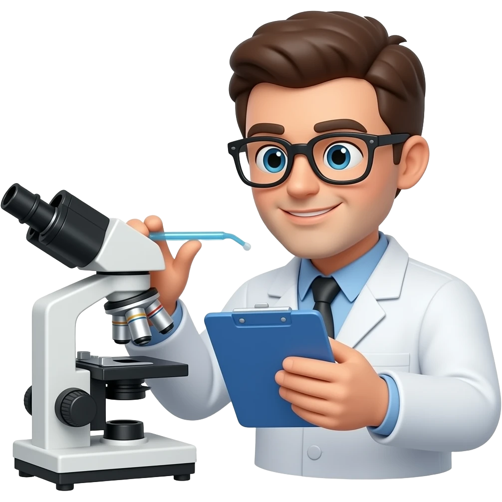 3D scientist emoji