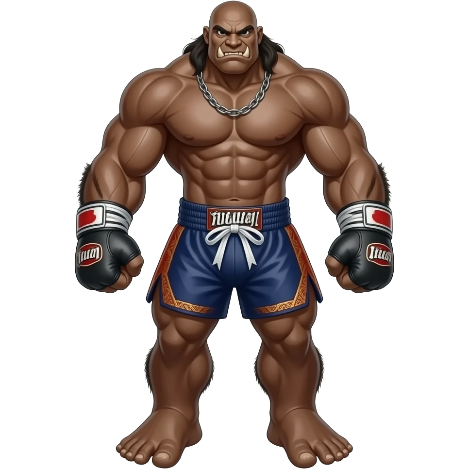 tan female, Muay thai monster More monster emoji