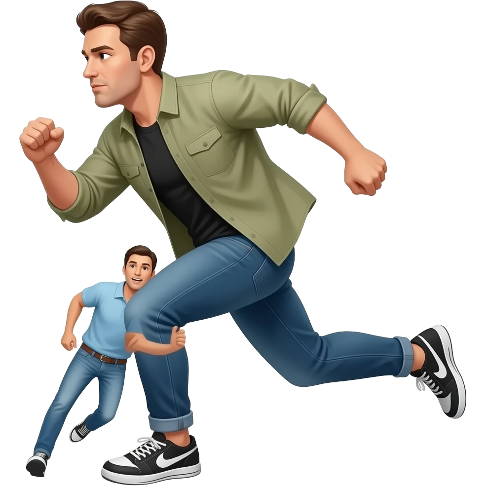 Chris Hansen chasing David bazuki emoji