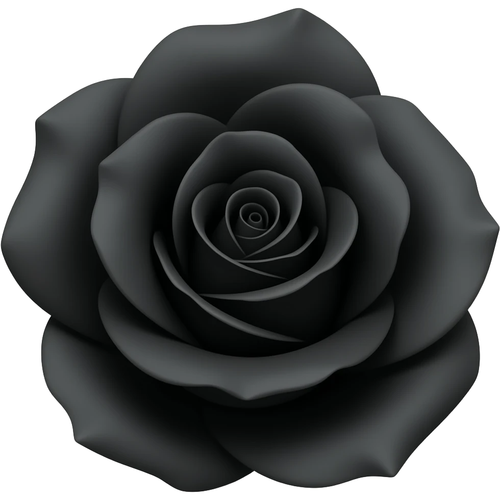 Rosa negra emoji