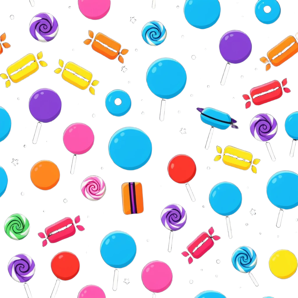 Galaxy themed candy, colorful cosmic sweets emoji