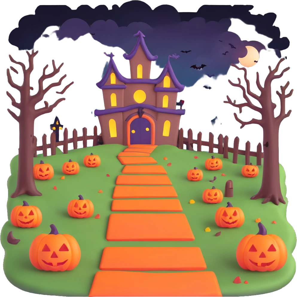 the Halloween trail emoji