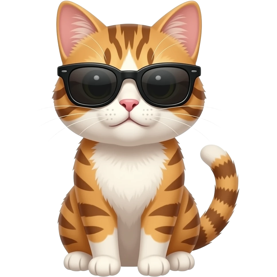 Cat wearing sunglasses emoji