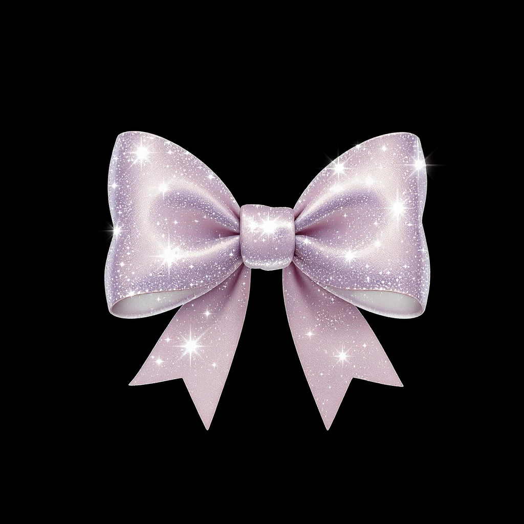 bow emoji, cute and shiny, no background emoji