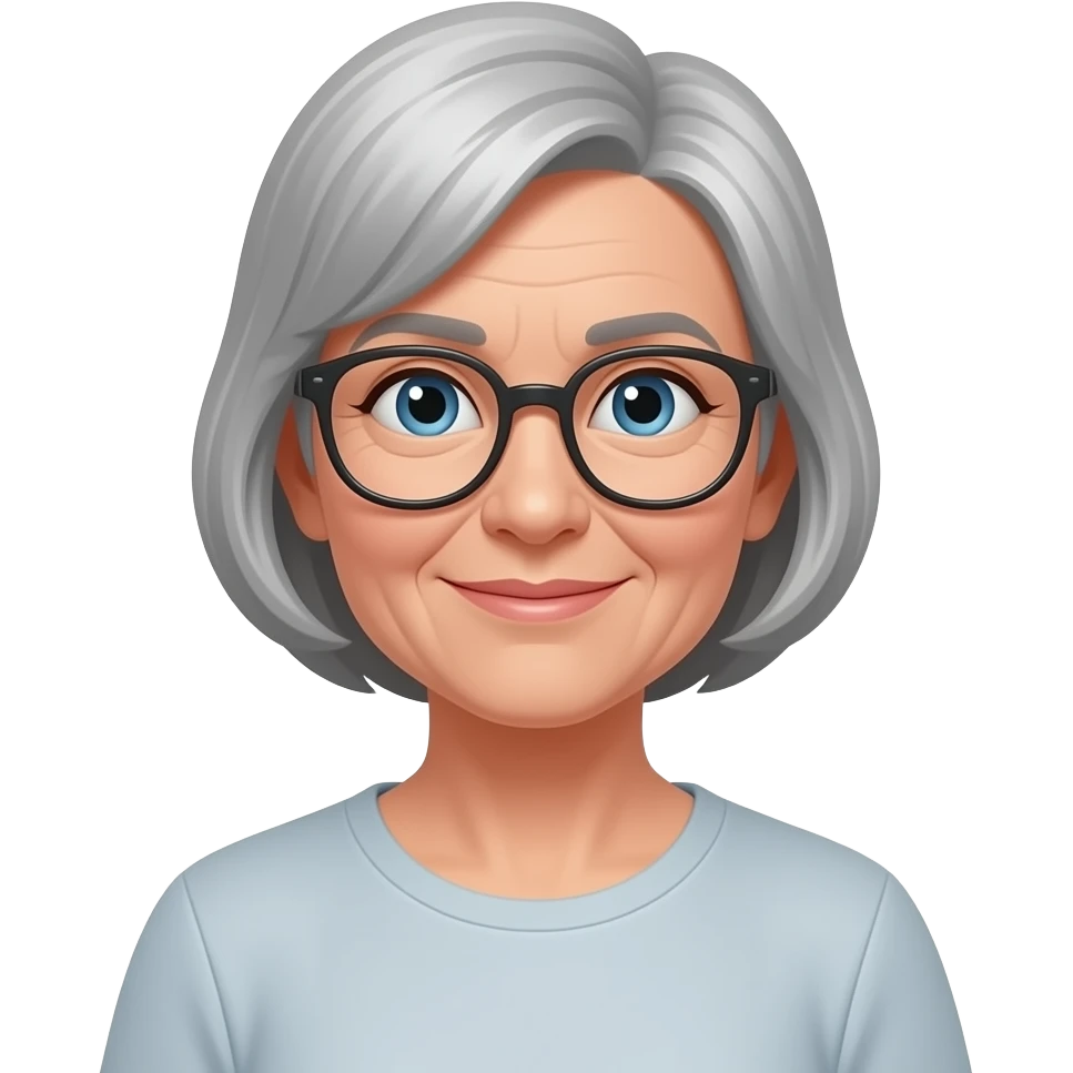 60 year old woman emoji