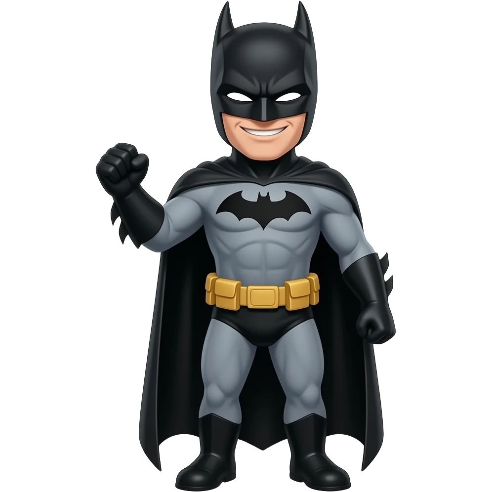 Batman dando feliz cumplaños emoji