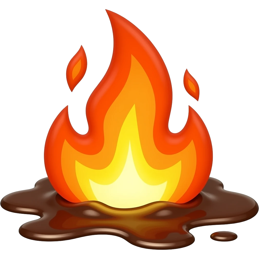 Liquid shit fire emoji