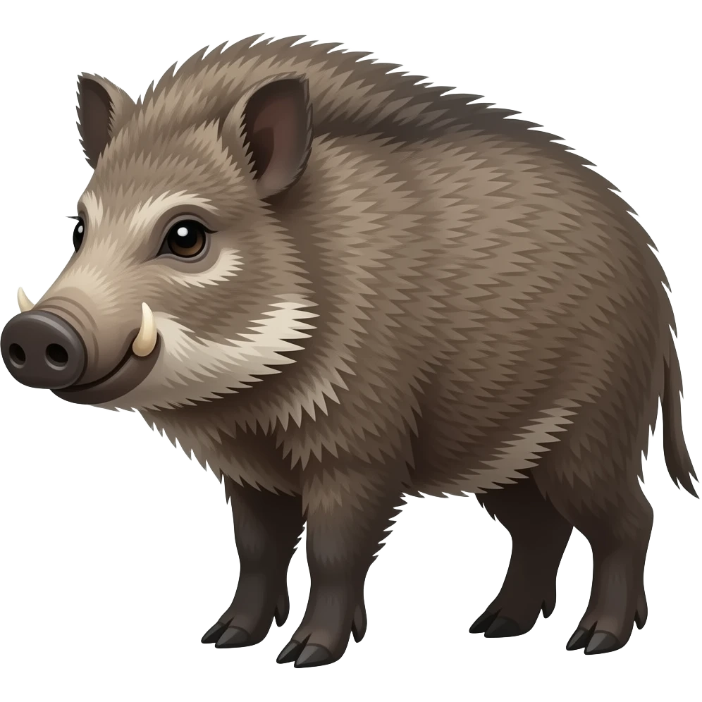 Collared peccary emoji