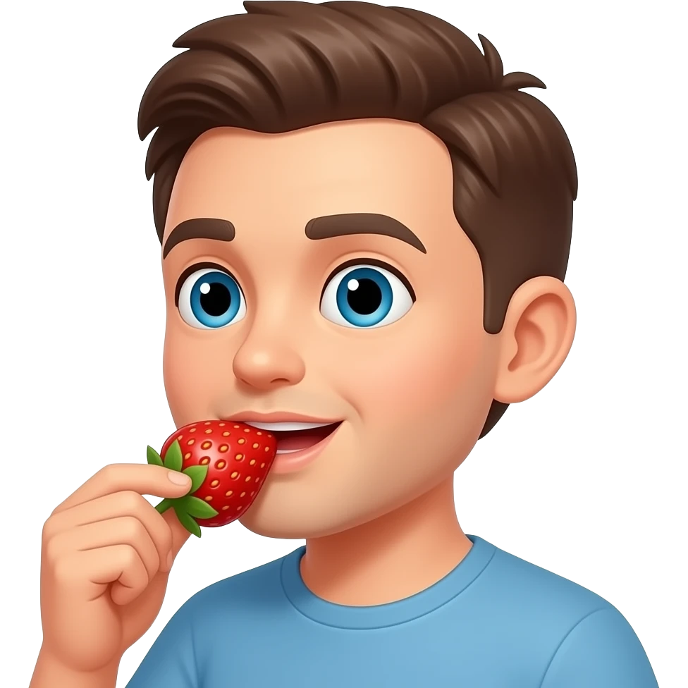 Çilek insan yiyor emoji