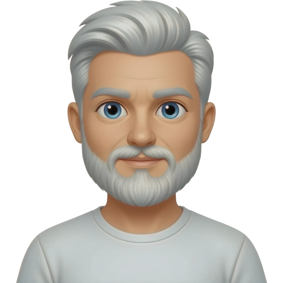 A 22 handsome man and whit beard emoji