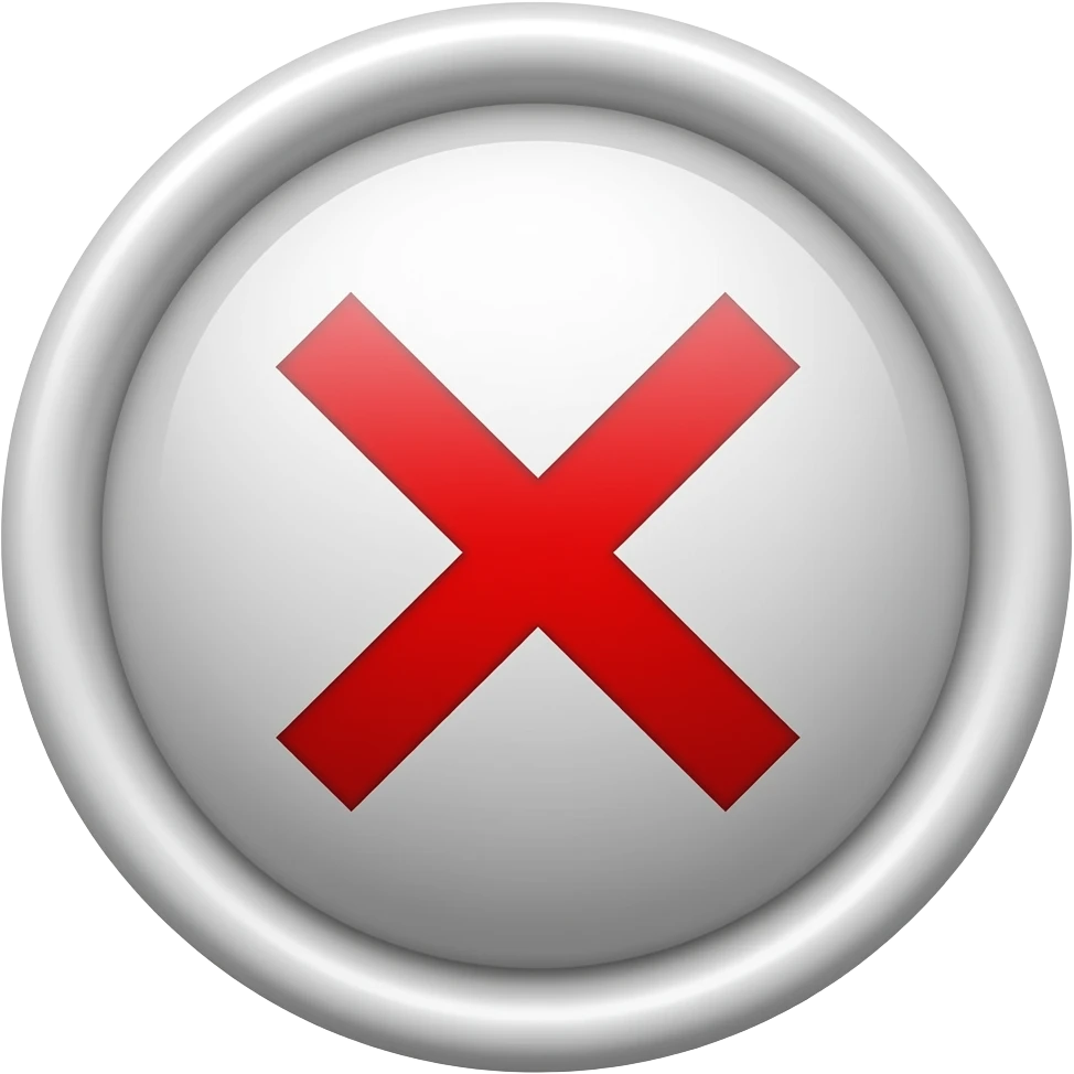 Hazme algo similar a esto con esos colores pero que se un como un boton de camisa, pero en el medio quiero la x de color rojo rojo emoji