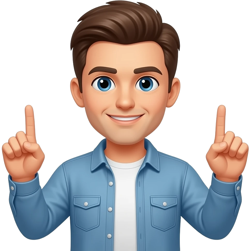 человек показует крест руками emoji