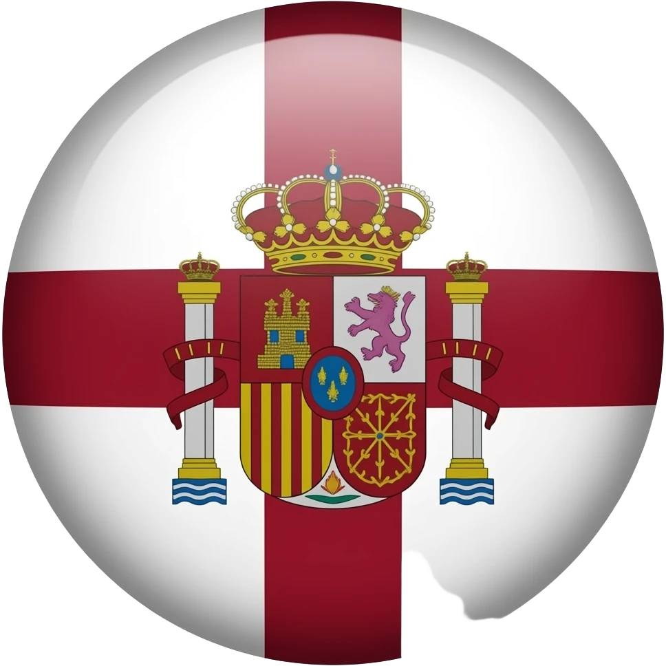 Bandera española cruz de borgoña emoji