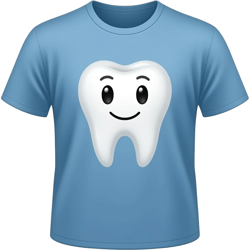 funny tshirt with tooth on it emoji