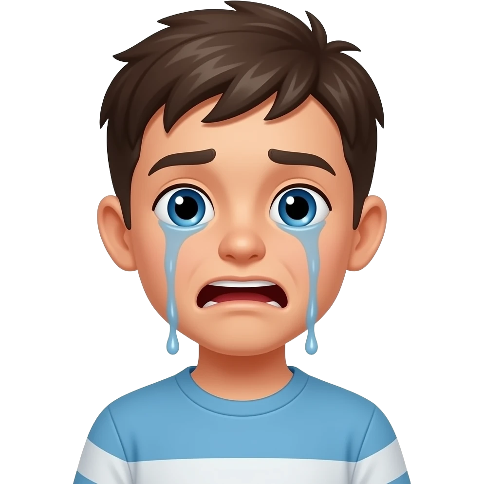 A boy vomiting emoji