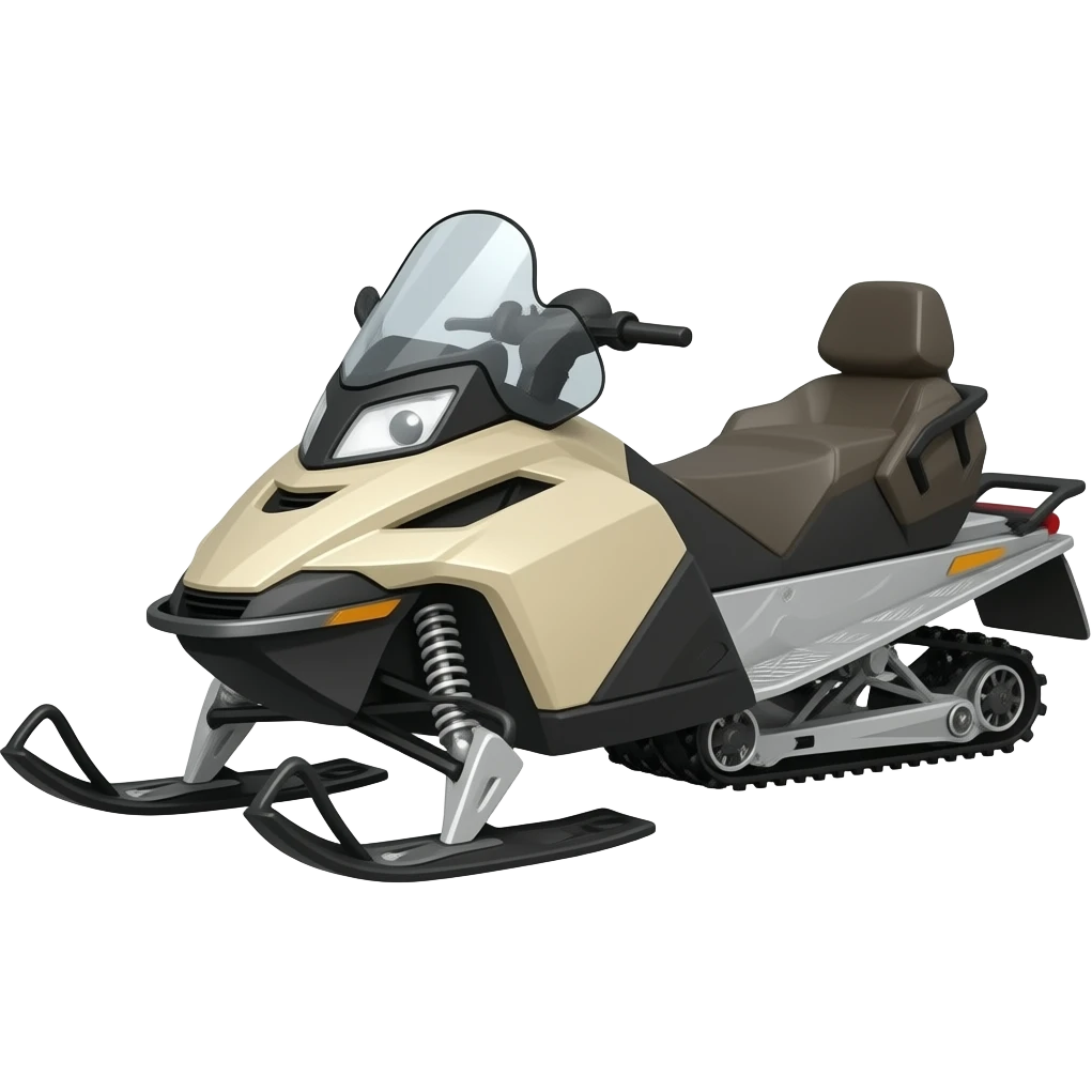 snowmobile beige color emoji