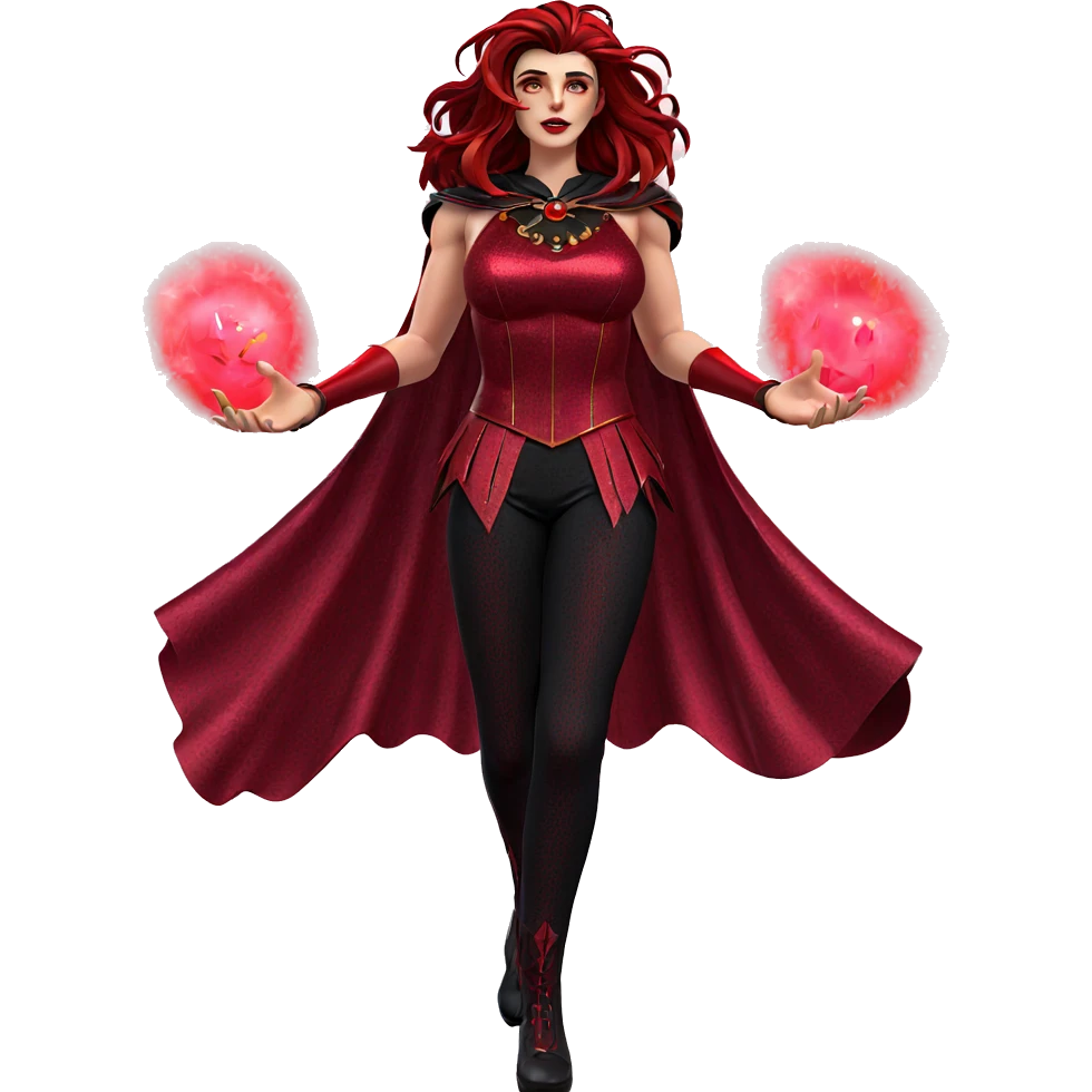 magical girl with red eyes emoji