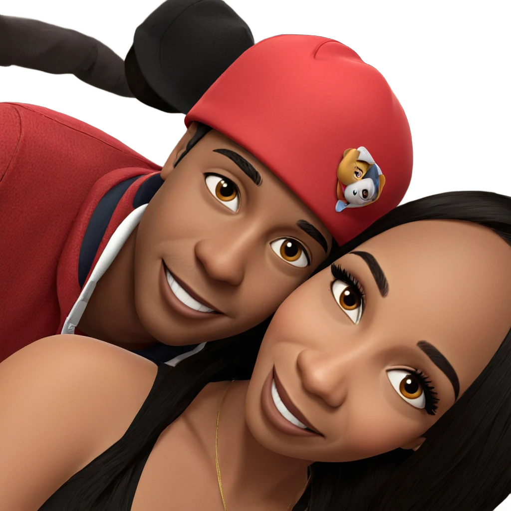 boys in hats smiling together emoji