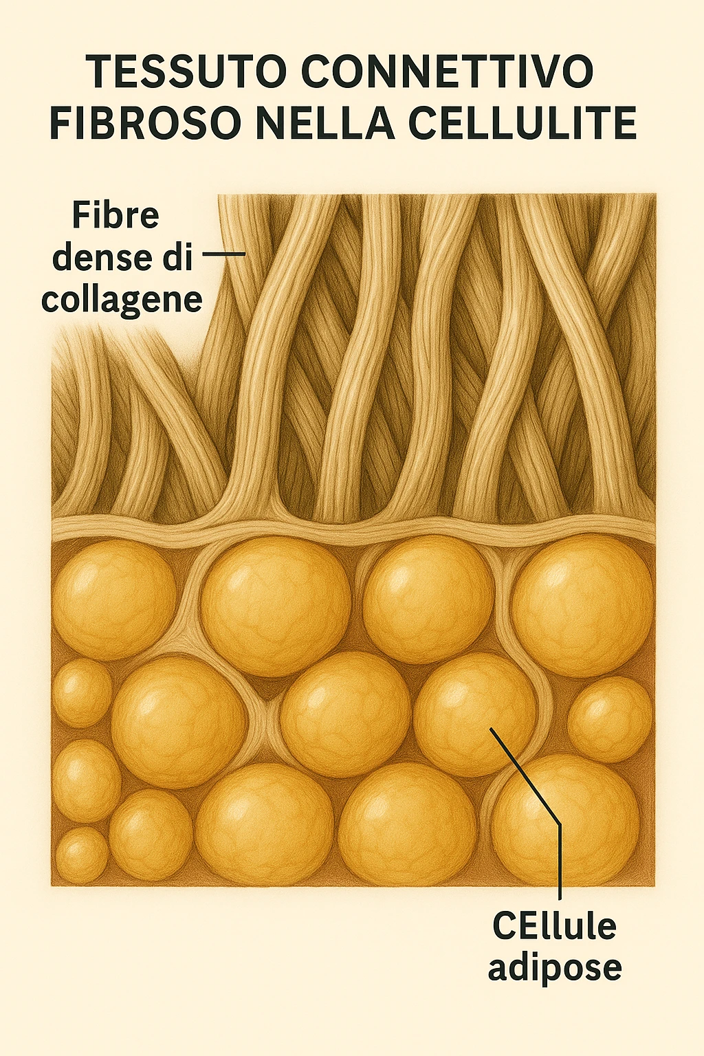tessuto connettivo fibroso di cellulite in italiano emoji