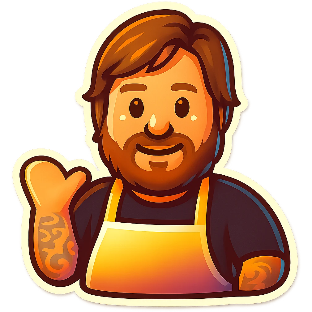 Create an emoji based on this person's appearance. Use a fun, expressive style suitable for emoji, in a retro stickers style. emoji